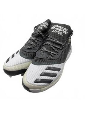 Adidas Icon V Boost Metal Baseball Cleats Gray White Size 7.5 G28240